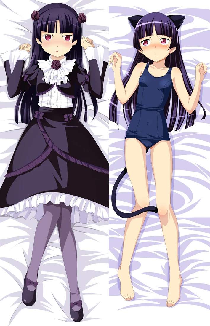 2018 July Anime Oreimo My Little Sister Can Be Not This Cute Gokou Ruri Kuroneko Dakimakura наволочка обнимающая