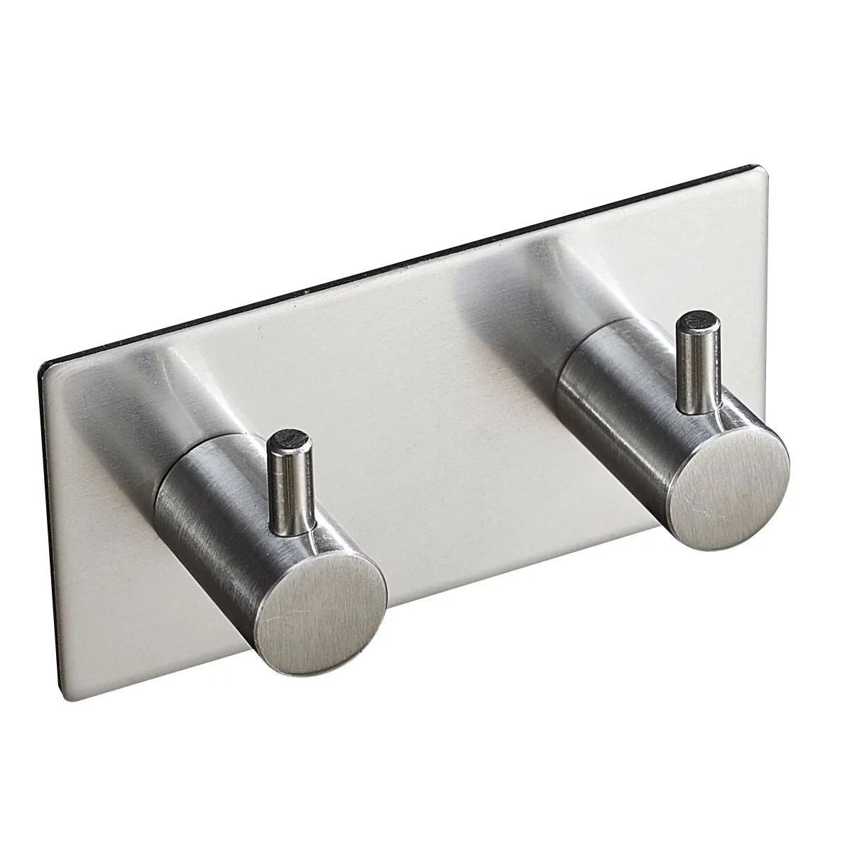 2 Hooks Stainless Steel Self Adhesive Wall Door Back Hooks Heavy Duty