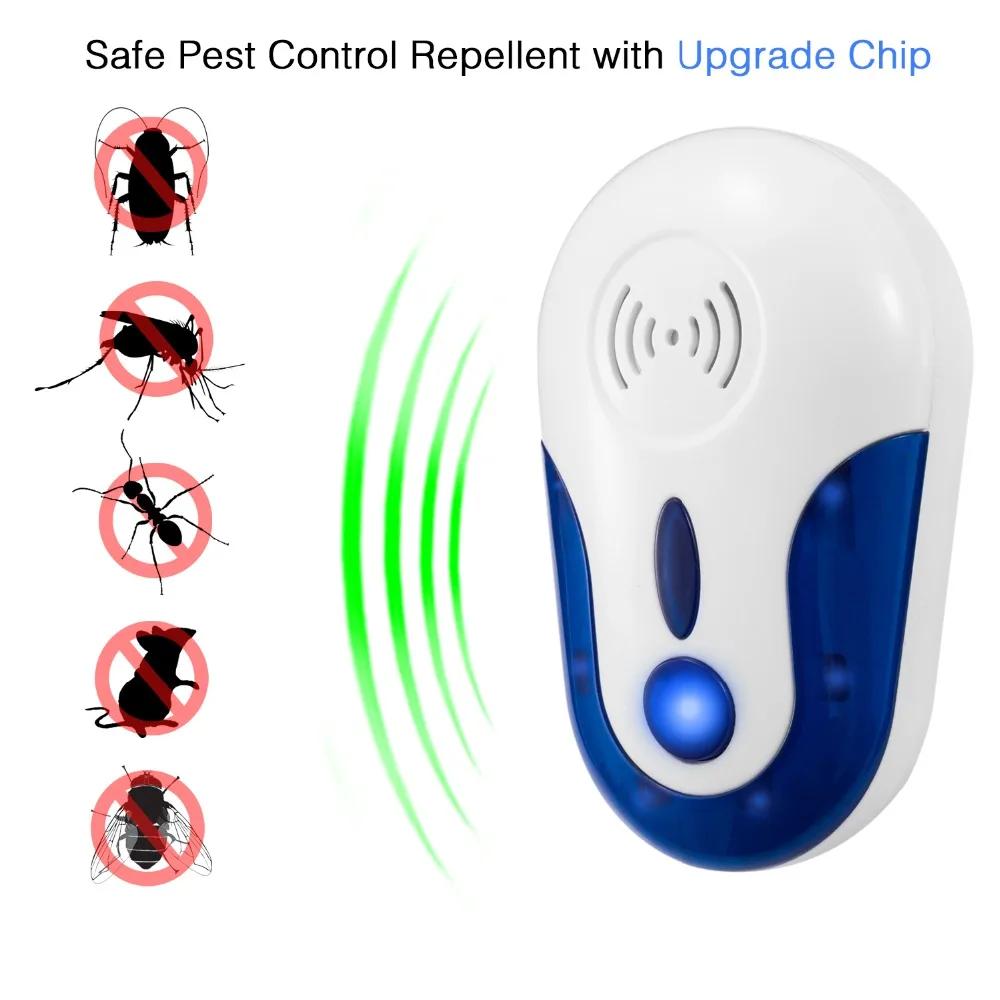 

Hot Sale Mosquito Killer Electronic Ultrasonic Pest Repeller Reject Rat Mouse Multifunction Insect Repellent Top Quality