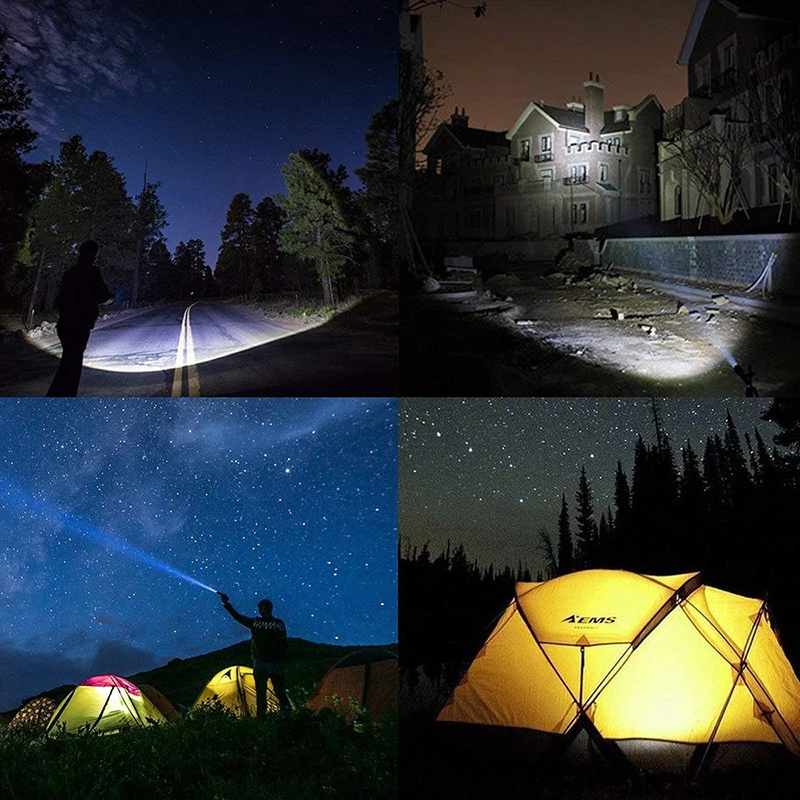 Top ZK20 Dropshipping Q250 TL360 MTB LED Bike Bicycle Light Flashlight T6 8000LM LED Torch Zoomable Flashlight  18650 Battery 5