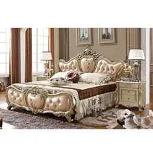 Французский стиль дизайн античный стиль деревянная кровать