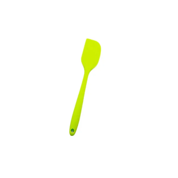 1PC Silicone Batter Scraper Cake Baking Cream Butter Spatula Squeegee Candy Color Mixing plate blade Kitchen Pastry Tools - Цвет: Green