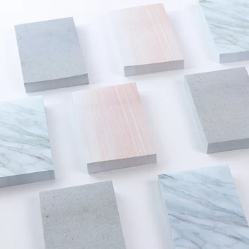 

Creative Stone Memo Pad Planner Sticker Cute Rectangle Marble Notepad Sticky Note Office Planner Self-Adhesive Kawaii Stationery