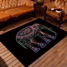 Компьютерное кресло большой размер напольный коврик Слон/Фламинго/Тигр напечатанный прямоугольный ковер ковровое покрытие спальня татами Tapete