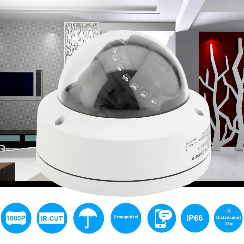 

2.8mm Lens POE IP Network Camera 2MP Dome Network Webcam Waterproof Surveillance Camera Home Protecting Security Parts UK Plug