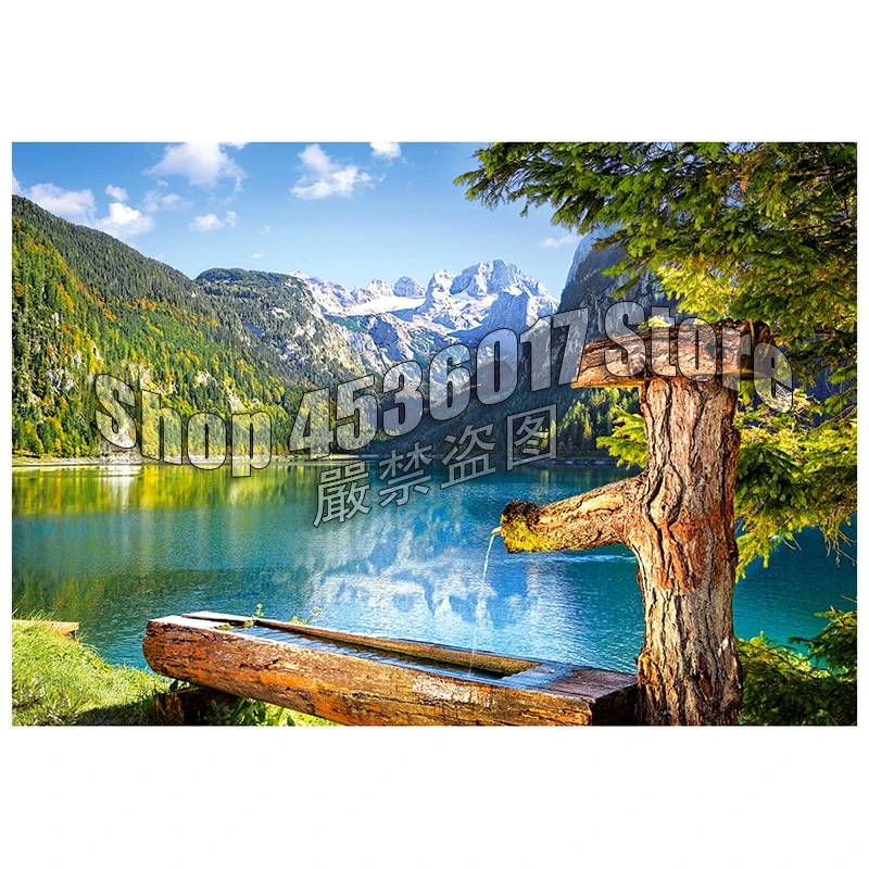 

5D DIY Diamond Painting Gosausee,Austria Landscape Lakes Christmas Gift Full Diamond Embroidery Cross Stitch Mosaic Home Decor