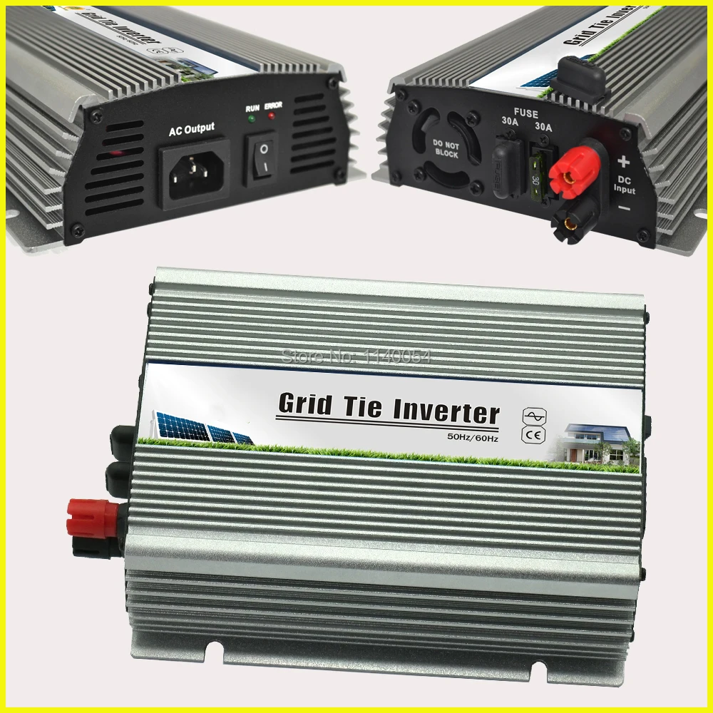 500W 10.5-28VDC Grid Tie Solar Inverter with MPPT Function for 600W 18V PV Solar Panel Modules, On Grid 500W Power Inverter 500W 10.5-28VDC Grid Tie Solar Inverter with MPPT Function for 600W 18V PV Solar Panel Modules, On Grid 500W Power Inverter