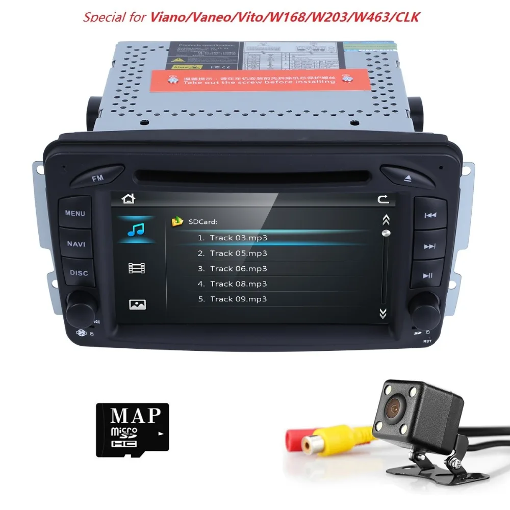 Flash Deal 2Din AutoRadio Car DVD Player For Mercedes/Benz/W209/W203/W168/M/ML/W163/W463/Viano/W639/Vito/Vaneo 1998-2006 Audio GPS Navi BT 3