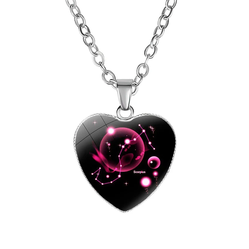 NIUYITID Twelve Constellation Necklaces & Pendants Zodiac Necklace For Women Girl Jewelry Neckless Valentine's Day Gift Love (13)