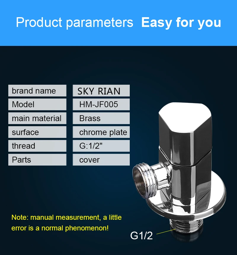 Небесный Дождь аксессуары для ванной комнаты латунный угловой вентиль хромированный высококачественный угловой клапан