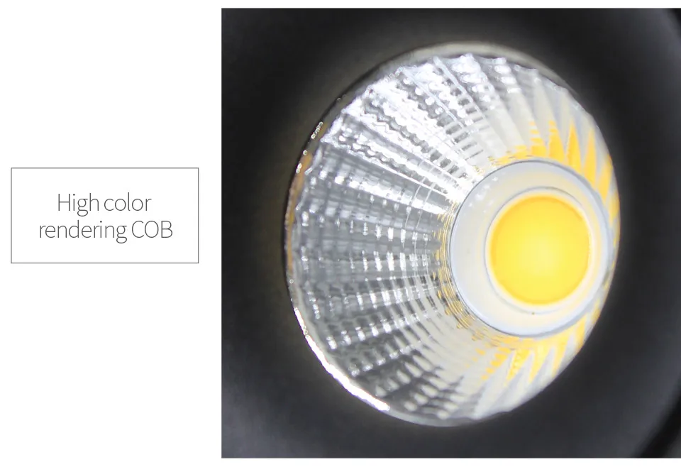 Conduziu a Lâmpada do Teto Luz de Fundo Aisilan Ponto Downlight Superfície Montado Cob Ajustável 180 Graus Foyer Quarto Luz 18 Aisilan conduziu a lâmpada do teto luz