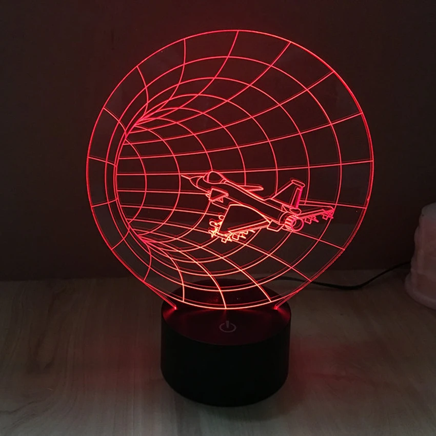 

Time Machine Shape Lamp 3D Visual Energy Saving Led Night Light for Kid,Touch USB Desk Lamp/Beside Lamp Baby Sleeping Nightlight