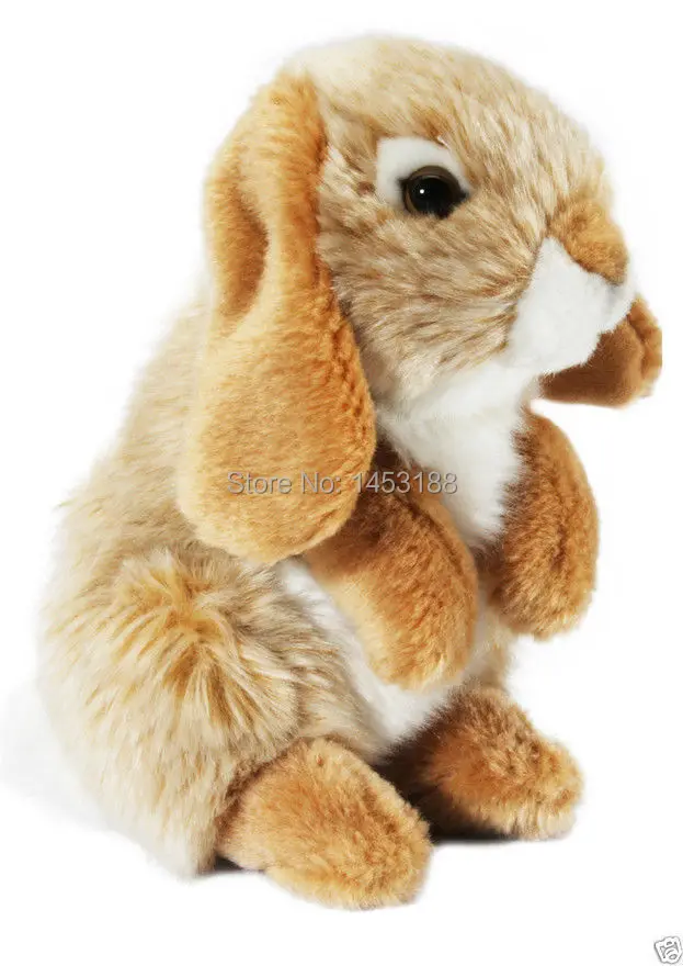 Living Nature Grey Dutch Lop Ear Stuffed Soft Animal Toy 