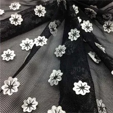 1 ярд Diy швейная фатиновая ткань для платья, атласная сетка Bordado кружевная ткань, атласная Tecido Para Лоскутная кружевная ткань