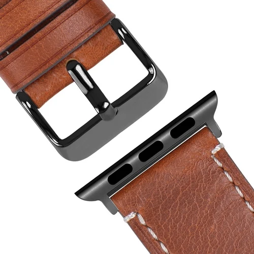 Fullmosa 4 цвета, совместимый с Apple Watch ремешок, винтажный кожаный, совместимый с Apple Watch серии 4/5 iWatch ремешок 40 мм 44 мм - Цвет ремешка: dark brown 2