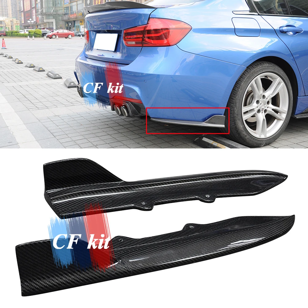 CF комплект OTD стиль задний бампер спойлер для BMW F30 MT Настоящее углеродное волокно M Tech сплиттеры стайлинга автомобилей