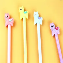 Креативные канцелярские принадлежности милые альпаки гелевая ручка студенческие принадлежности ручка