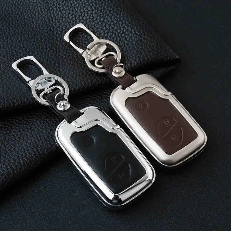 Zinc alloy+Leather Car Styling Key Cover Case For Lexus RX IS ES NX GS GX LX 300 330 350 200 250 270 470 460 570 400 450H CT200H