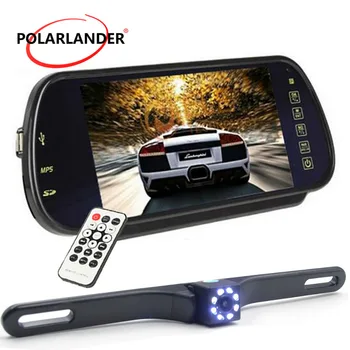 

GPS Night Vision 7 Inch TFT Screen Parking Monitor 800*480 LED Reversing Camera HD Desktop Wireless Transmitter Long-Term Plate