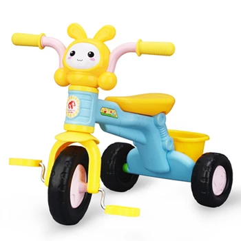 Детские коляски детский трехколесный велосипед детские ходунки музыка версия мультфильм детские велосипеды трехколесный велосипед Открытый Шестерни - Цвет: 1504-B