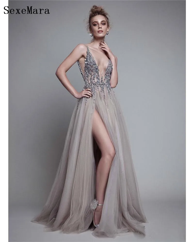 sexy-beads-thigh-split-evening-dresses-plunging