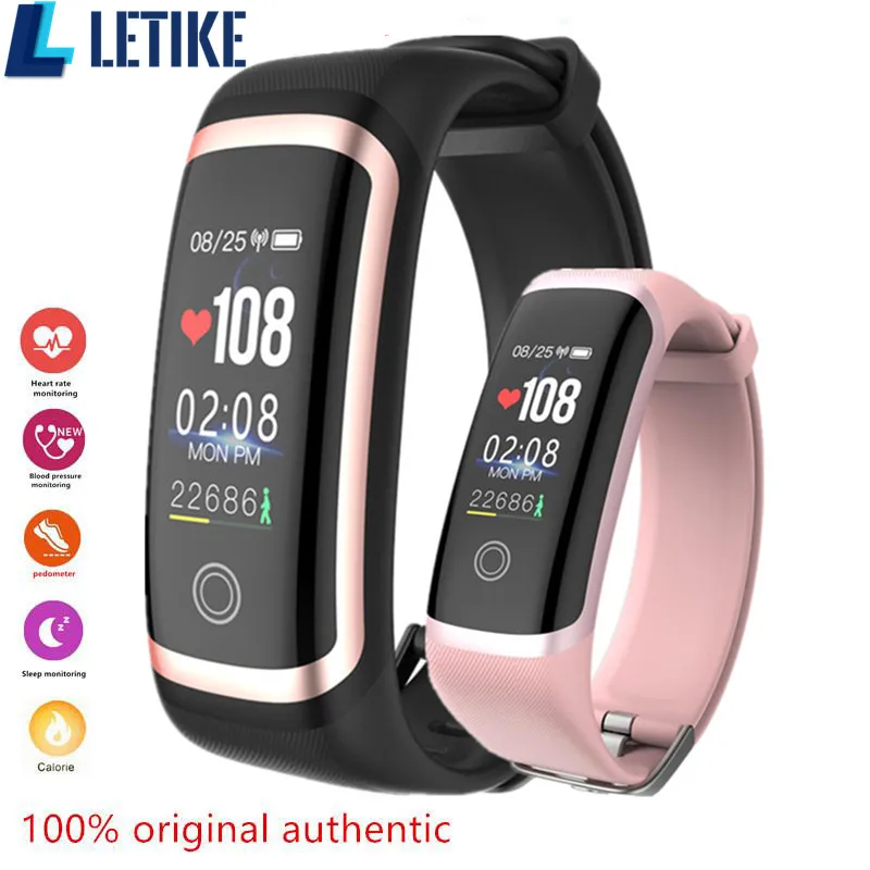 Letike M4 جهاز تعقب للياقة البدنية أحدث رقاقة Nrf52832 ووتش الحقيقي الوقت الديناميكي القلب معدل و مراقبة ضغط الدم سوار ذكي الفرقة