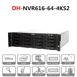 Оригинальный DH 64 канала Ultra 4 K H.265 сетевой видеорегистратор NVR616-64-4KS2