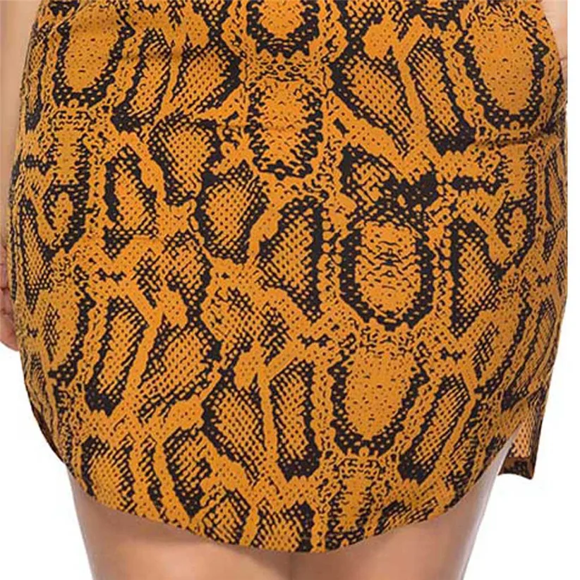 Сексуальное женское платье со змеиным принтом, бодикон с коротким рукавом, платье-карандаш, Женская Клубная одежда больших размеров XL, 2XL, 3XL, 4XL, 5XL 90416