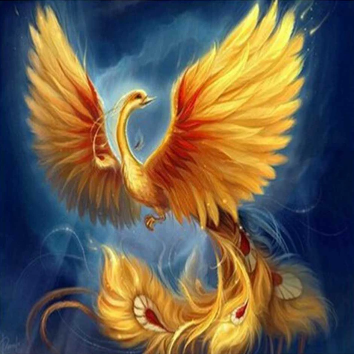

Diamond Embroidery Birds Phoenix Cross-stitch Diamond Picture Embroidered With Rhinestones Paintings Picture By Numbers