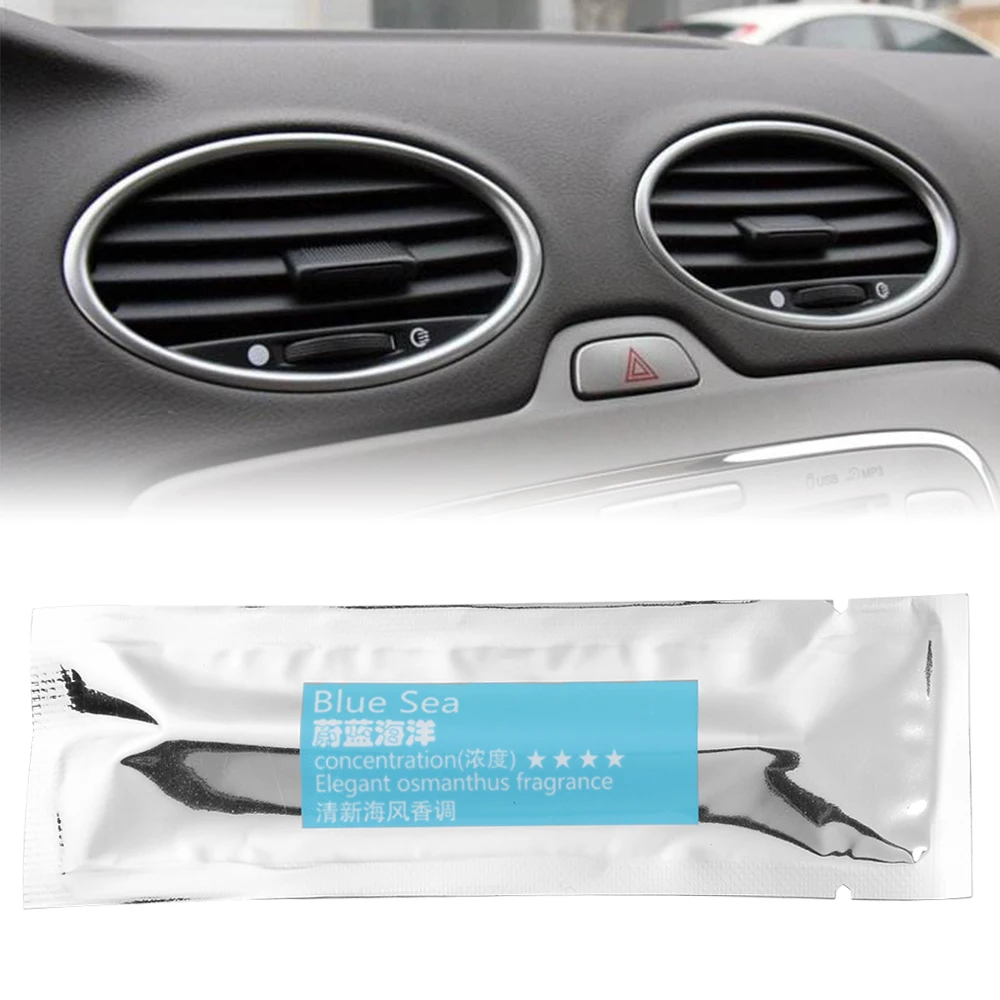 5Pcs Car Air Conditioner Vent Air Freshener Home Solid