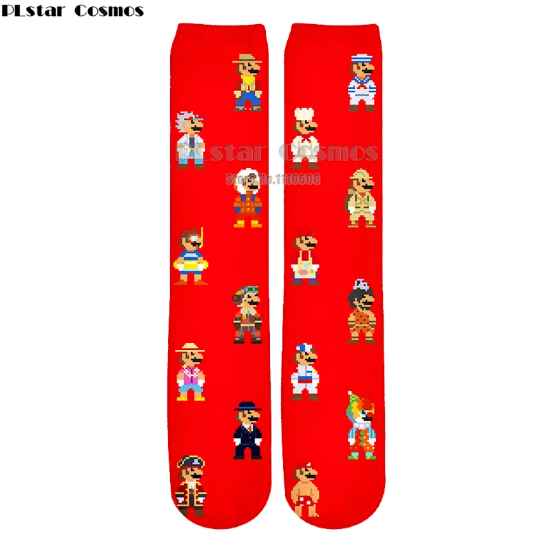 

game Super Mario Socks Street Cosplay Cotton Comics Women Men Donkey Kong Mario Bros Socks Party Novelty Funny Party