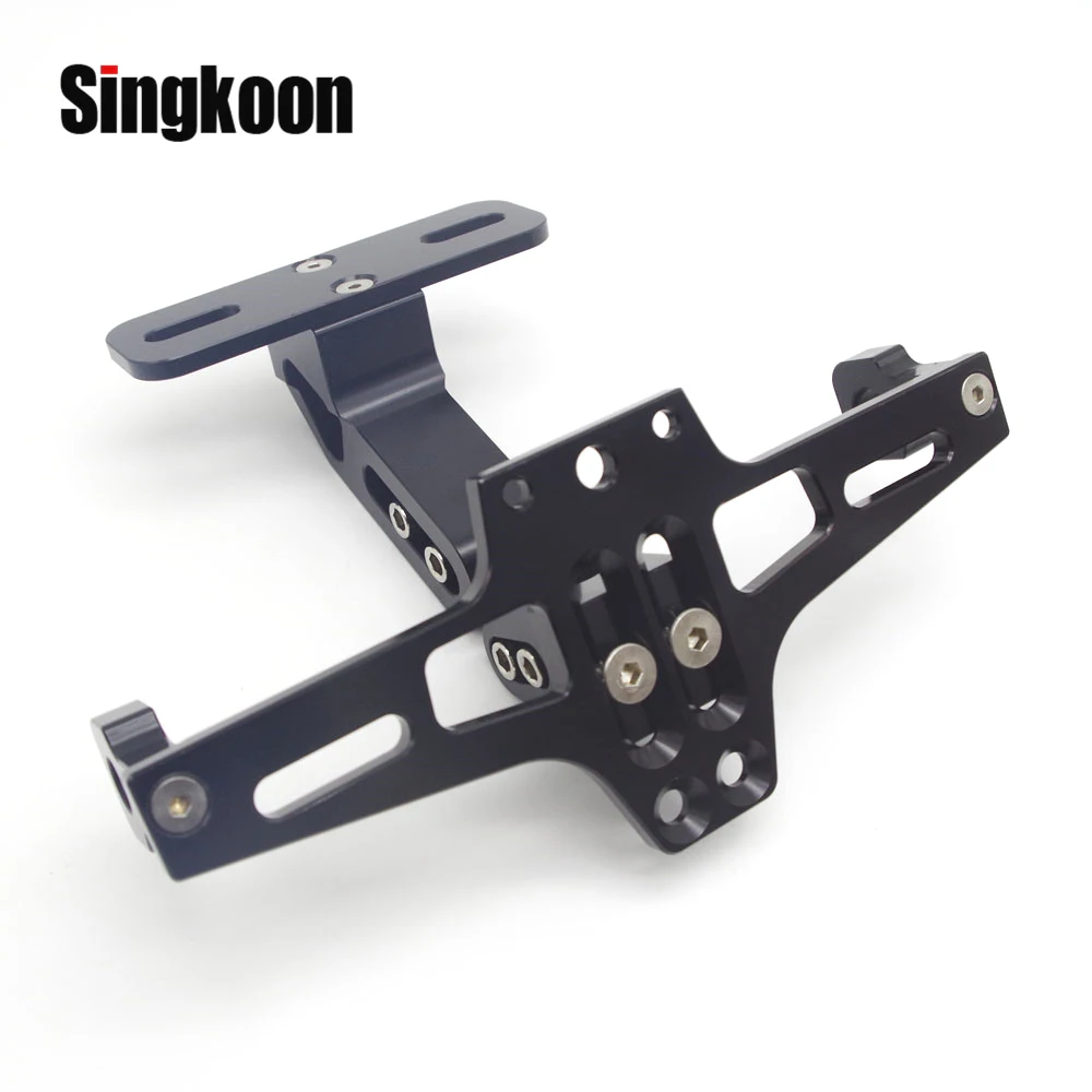 

CNC Motorcycle Lisence number Plate Holder frame support plaque immatriculation moto FOR bajaj pulsar 200 ns Yamaha fz1 fazer
