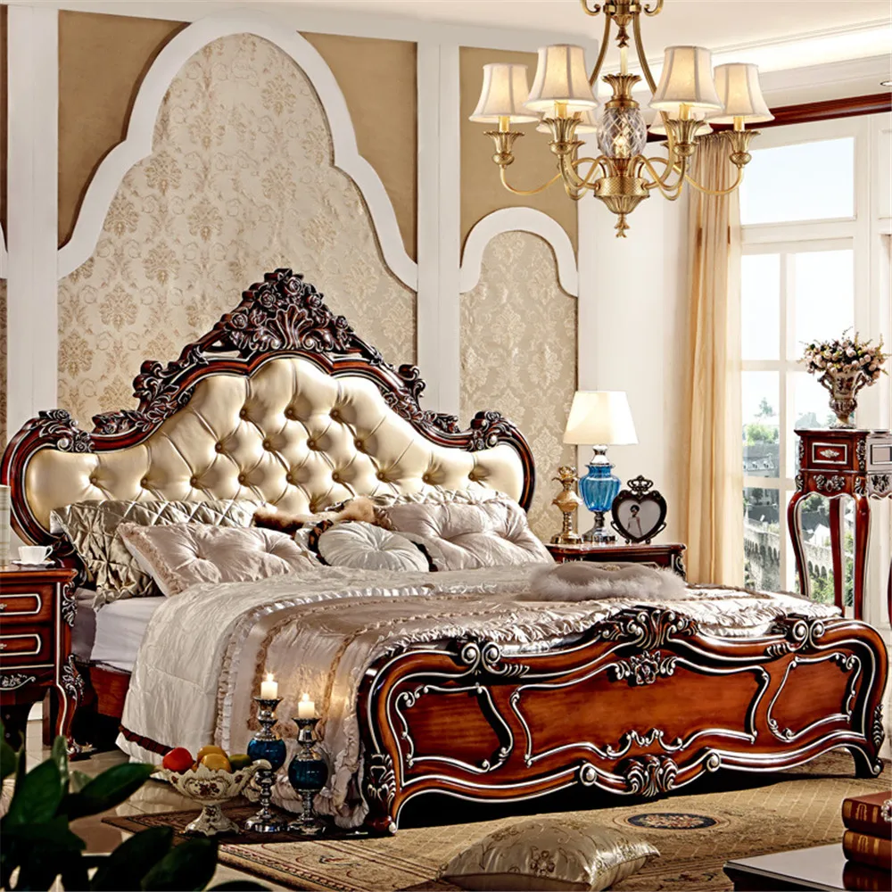 Us 825 0 Hot Selling Wood Double Bed Designs In Beds From Furniture On Aliexpress