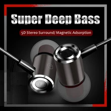 Наушники In ear с микрофоном 3 5 мм магнитные наушники игровая