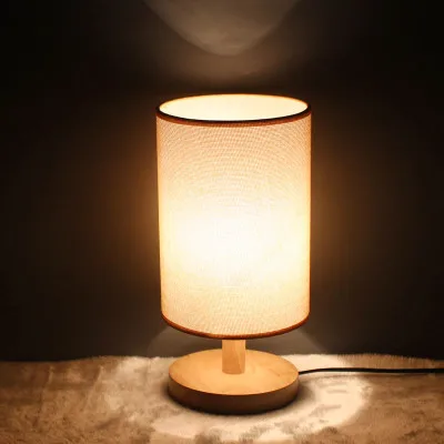 Простая Современная теплая деревянная лампа для кормления, прикроватная лампа для спальни с затемнением, креативный ночник - Цвет корпуса: Цвет: желтый
