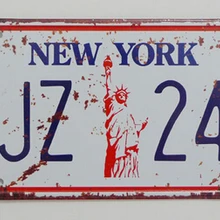 50 шт. Модные Винтажные декоративные тарелки металлическая живопись паб кафе железная карта 15x30 см металлические настенные художественные