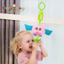Buy baby teether toys, bed bells, trolley hanging 5 color butterfly bird owl Free Shipping