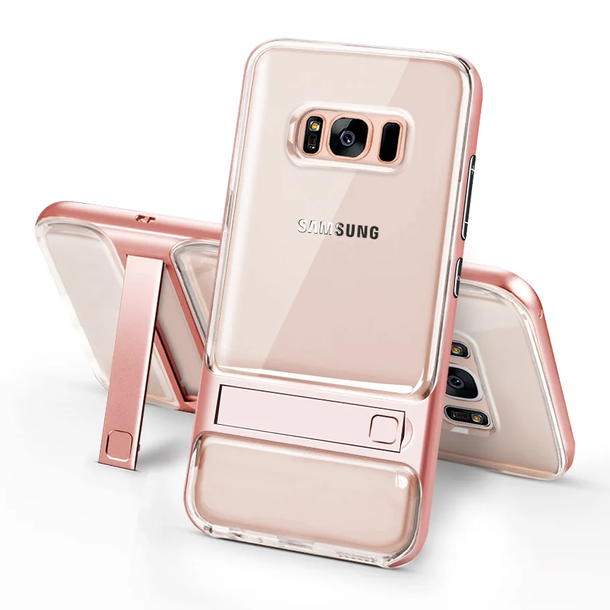Высококачественный чехол для телефона Samsung S8 s8plus с выдвижной Назад держатель