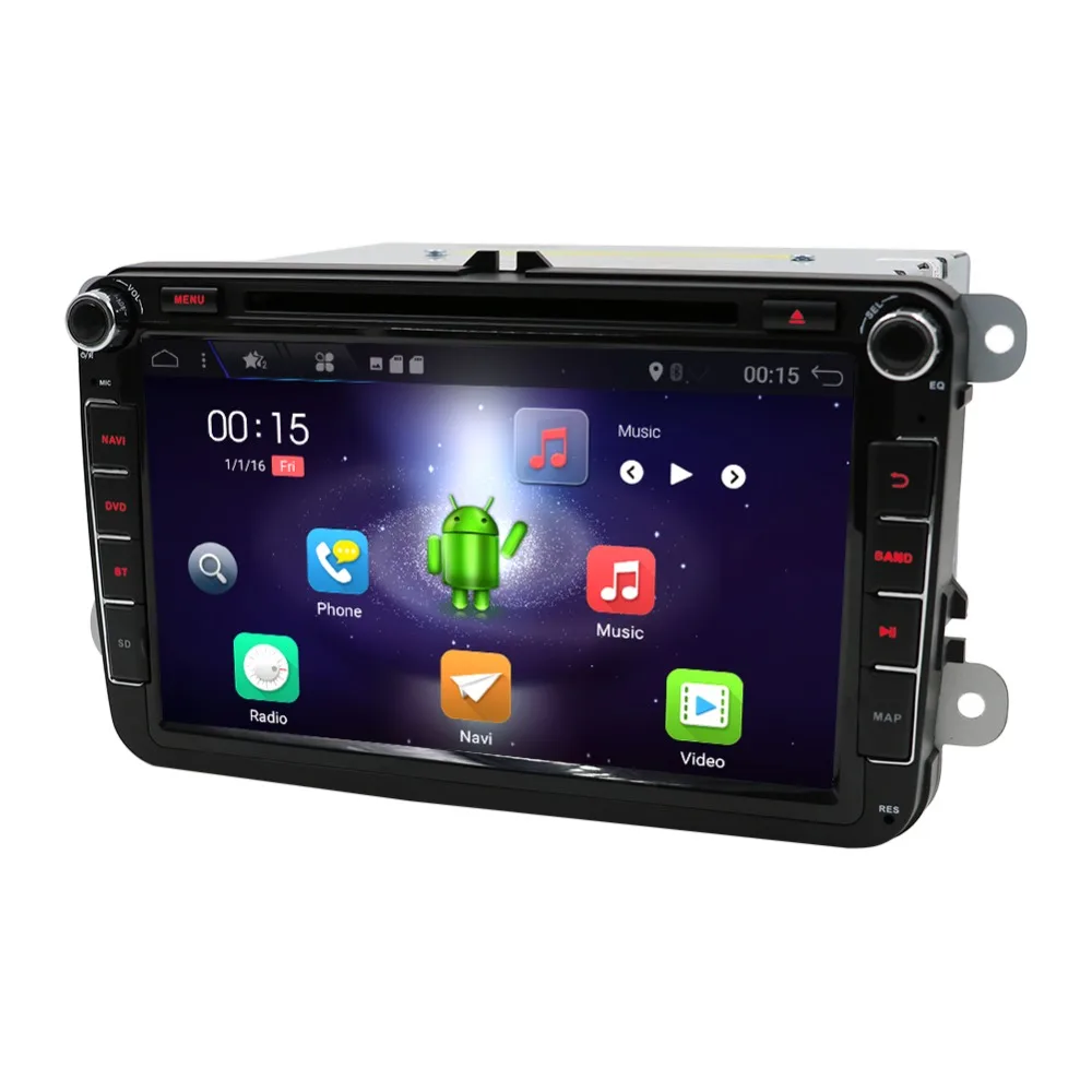 Best Android 8.1 Car DVD GPS Video player Navigation Radio for Volkswage Bora EOS Amarok Caddy TOURAN Scirocco Sharan Seat head-unit 3