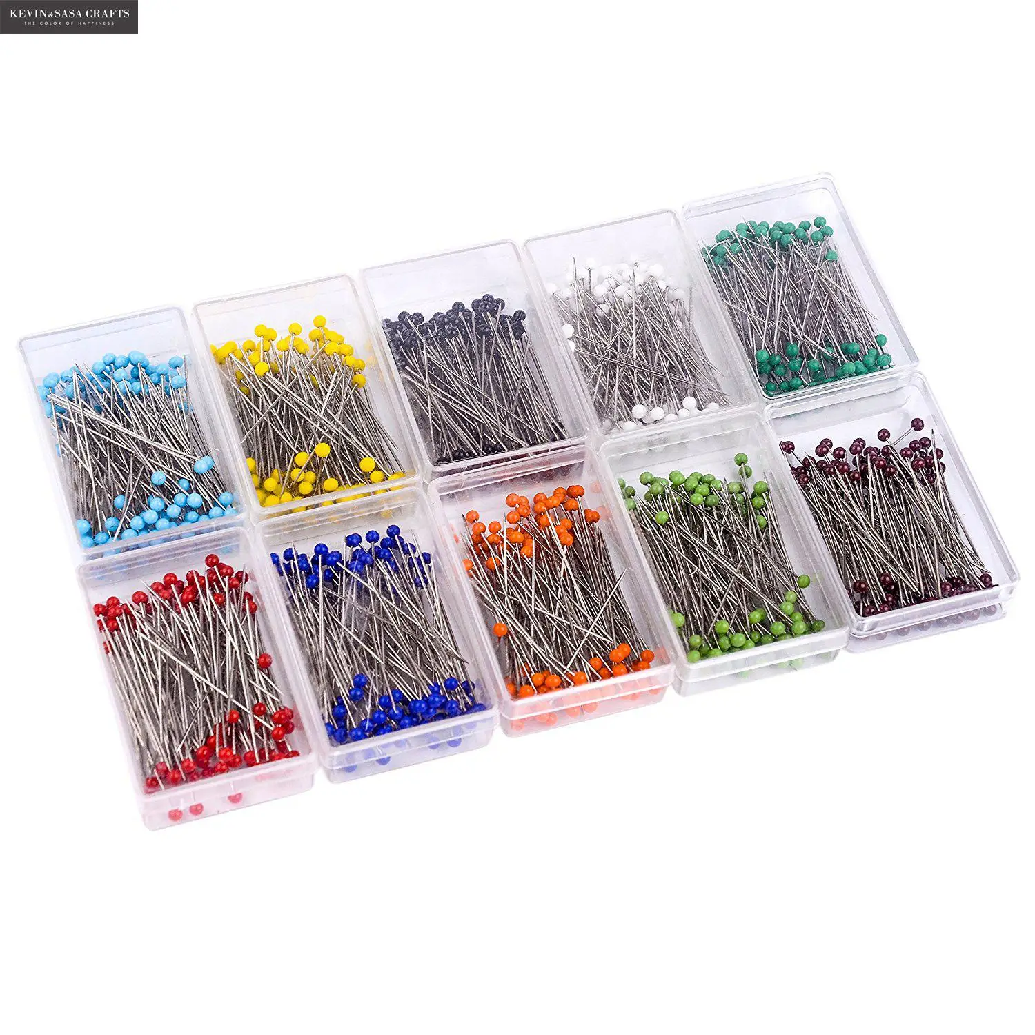 100Pcs/Set Colorful Push Pins Set Quality Metal Pushpin Thumbtack