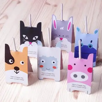 

lollipop paper,candy paper, Pink Pig party favor, Puppy lollipop decoration, Hippo, Rabbit, Sheep 80pcs/lot