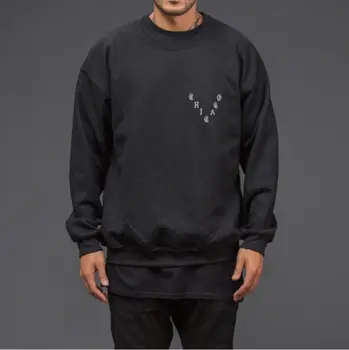 

Stylish Men Winter Letters Printed Hoodies Warm Hip-Hop Sweatshirt Coat Outwear