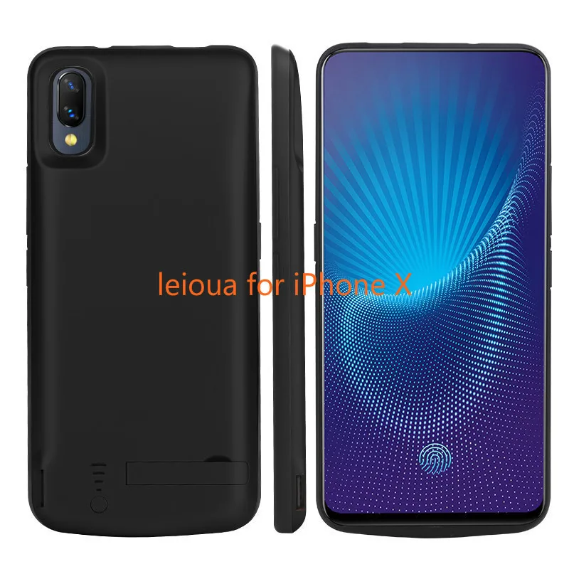 Neng зарядное устройство чехол 6000 мАч для Iphone X Xs Сок power Bank чехол черный для Iphone Xs Max Xr внешний аккумулятор - Цвет: For X