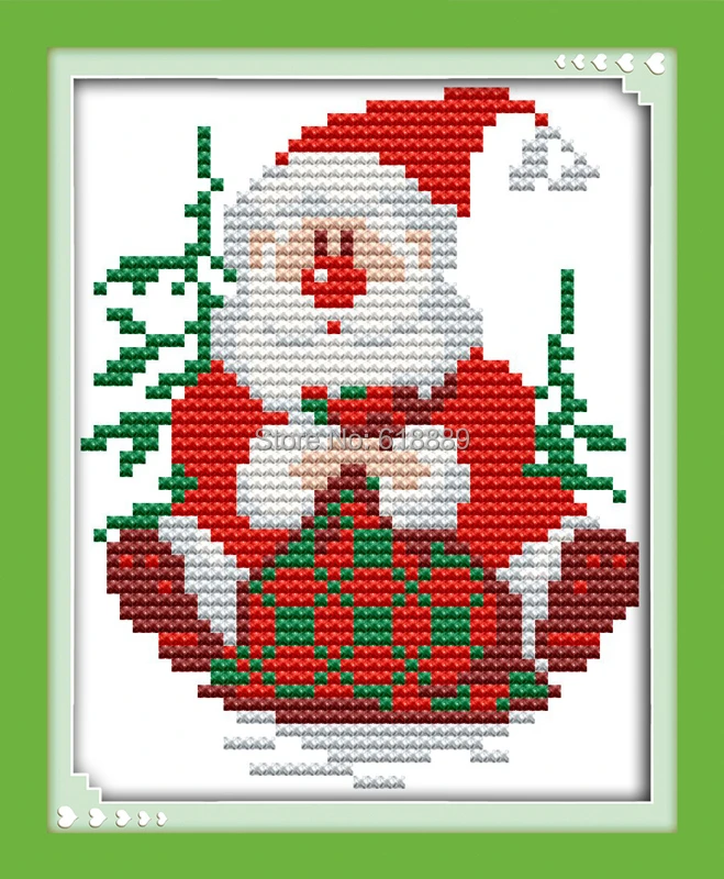サンタクロースパターンクロスステッチ 11ct 14ctクロスステッチセット卸売クリスマスクロスステッチキット刺繍針仕事 Stitching Paper Embroidery Koreaembroidery Stitches Blanket Stitch Aliexpress