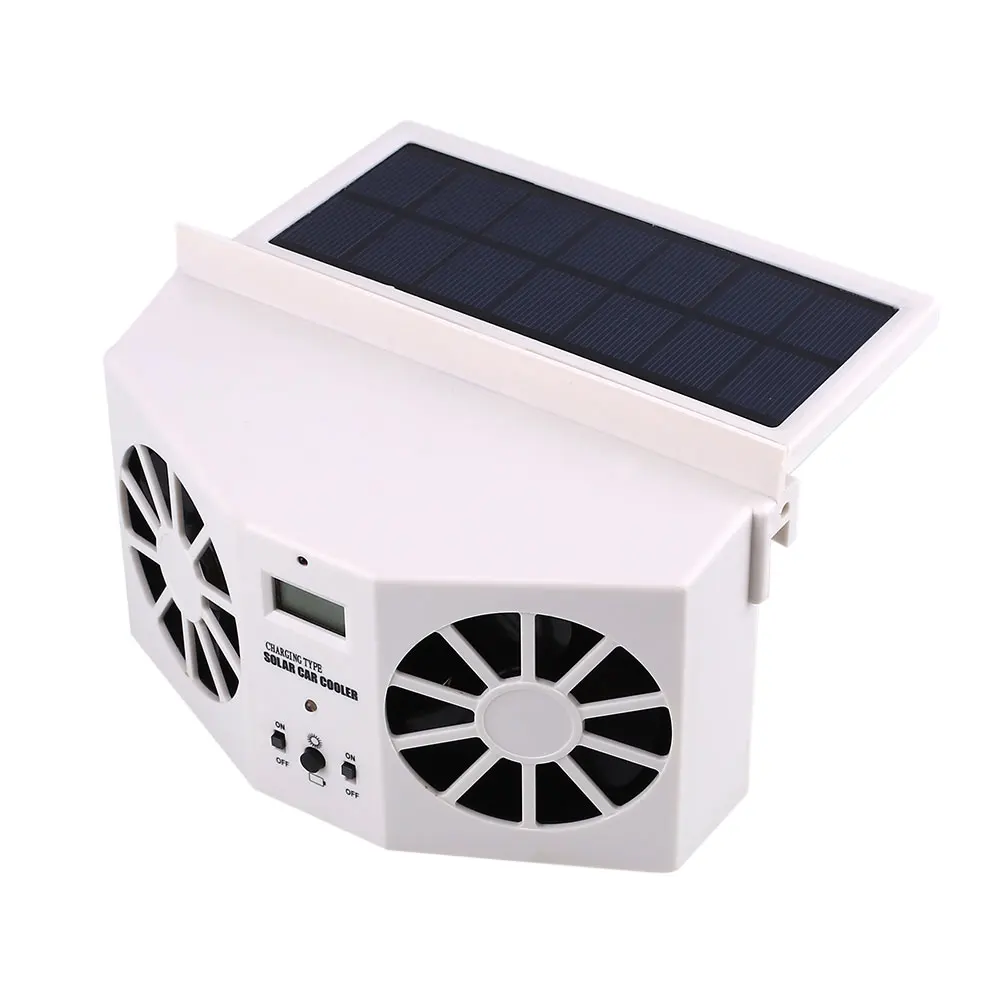 Vehemo Мини солнечной энергии автомобиля воздуха вытяжной вентилятор воздуха батарея кондиционера может поставить питание