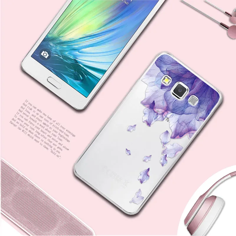 Чехол для samsung A3 4," 3D Рельефный цветок птица кружева мягкий TPU чехол для телефона s Coque для samsung Galaxy A3 A300 A3000