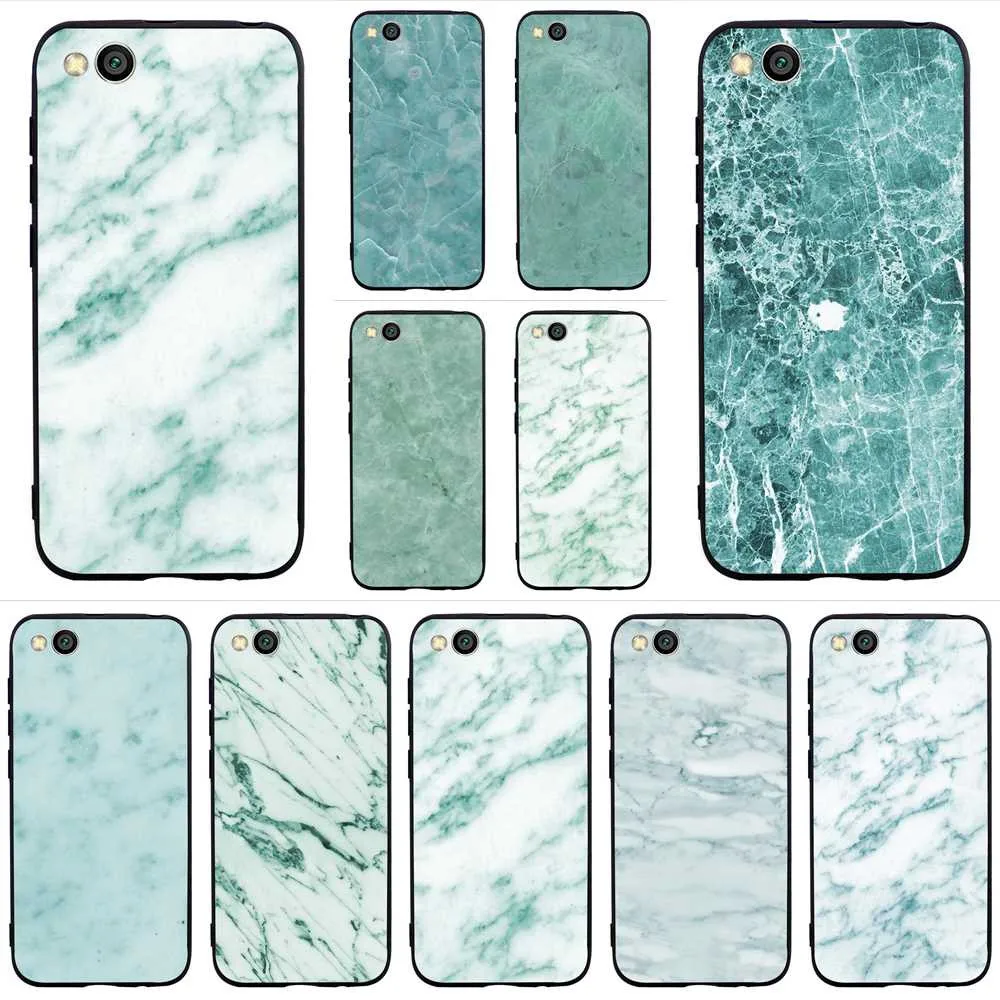 

Shockproof Pure Marble Phone Cover for Xiaomi A2 Lite Mi Case A1 6 8 F2 Covers Skin A7