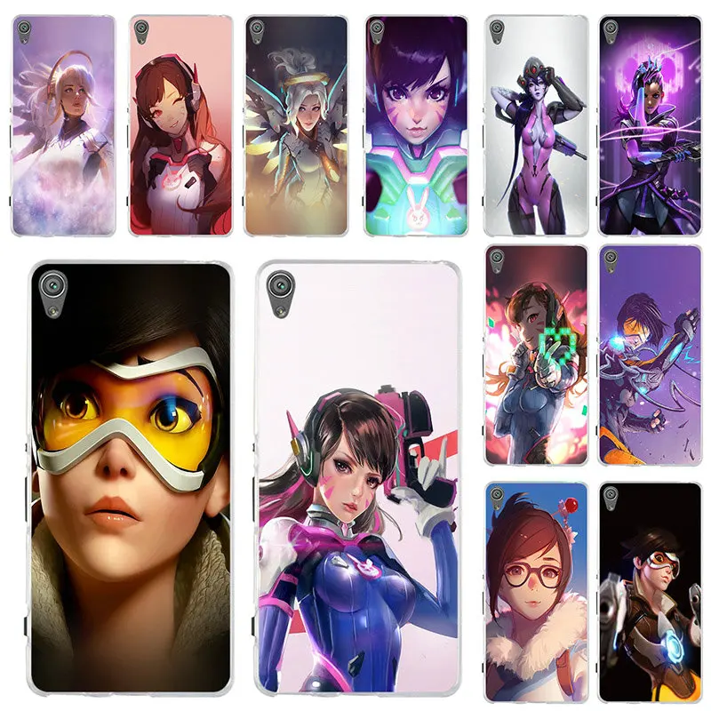 

Overwatchs Purple Games Hero Mobile Phone Case For Sony Xperia X XA Z1 Z3 Z5 Compact Z2 Z4 E3 E5 M2 M4 M5 T3 Cases Cover Coque