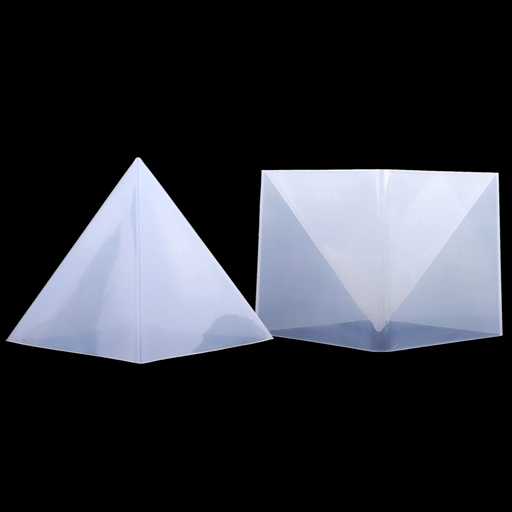 1 Set 15cm Large Pyramid Shape DIY Silicone Mould for Resin Casting Jewelry Making Ornaments Flower Specimen Making Supplies