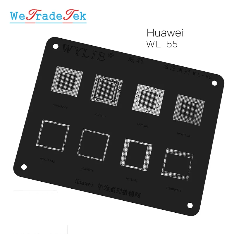 Качественные черные наборы трафаретов для пайки BGA термостойкость припоя Шаблон трафарет для Android Xiaomi LG huawei OPPO VIVO